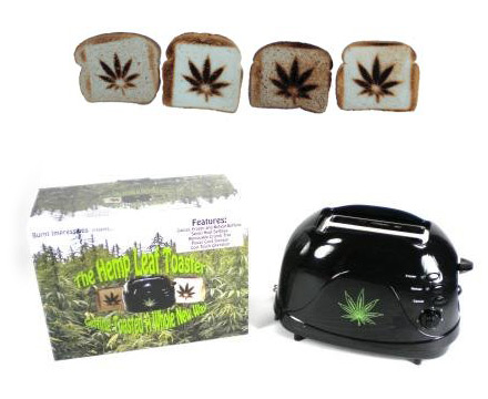 Burnt Impressions Marijuana Hemp Leaf Toaster