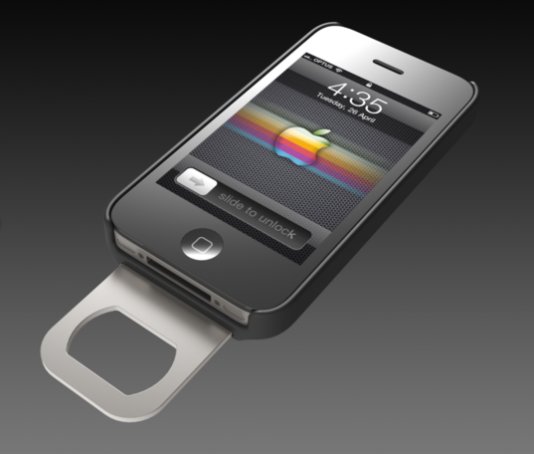 iPhone 4 Opena Case With Bottle Opener