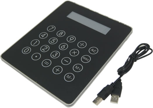 Illuminated Mousepad Calculator with USB Hub