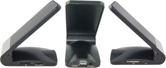 Anti Slip Gadget Holder with USB Card Reader