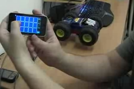 iPhone to Control R/C Car (Video)