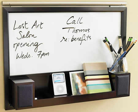 Smart iPod Speaker Station with Whiteboard