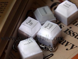 Keyboard Key LED Cell Phone Charms
