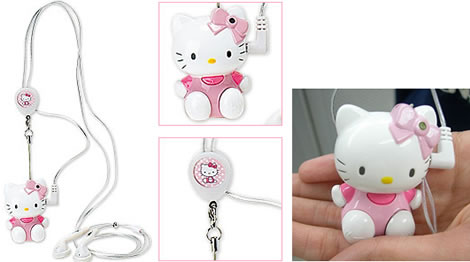 Hello Kitty Mascot MP3 Player