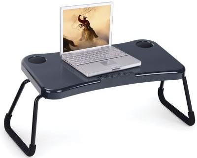USB Lap Computer Desk with Speakers and Fans