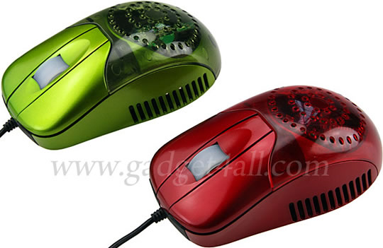 USB Air Flow Mouse With Scrolling LED Message