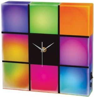 Cresta LED Color Changing Panel with Clock