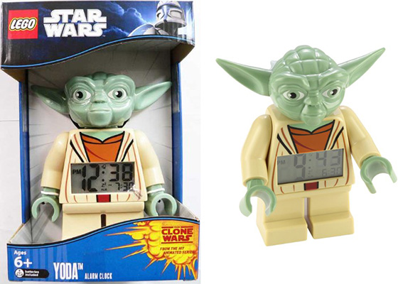 Lego Star Wars Yoda Minifigure Alarm Clock