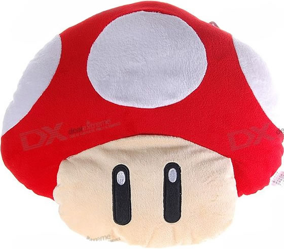 Mario Mushroom Vibrating Massage Pillow