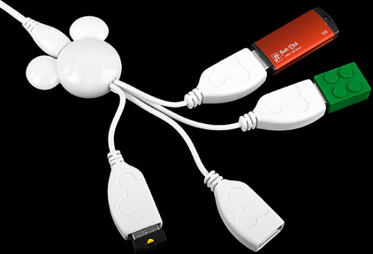 Disney Mickey Mouse USB Hub Cable