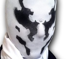 Moving Inkblot Rorschach Mask from Watchmen