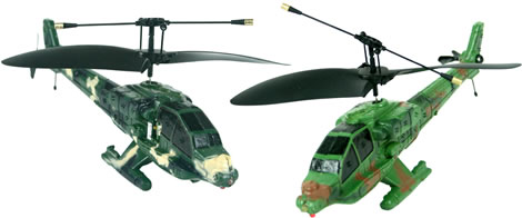 Battling R/C Helicopters