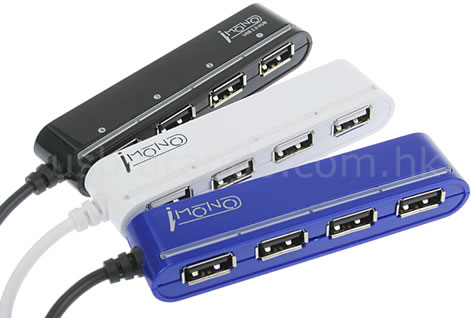 4-Port USB Hub with On/Off Button