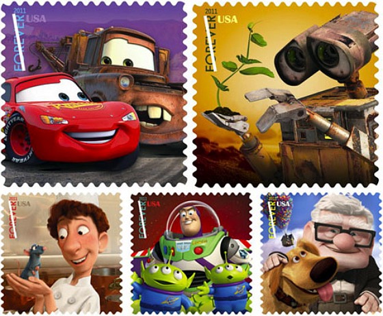 Pixar Postage Stamps