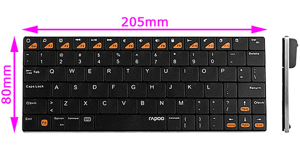 Rapoo E6300 Mini Bluetooth Wireless Keyboard