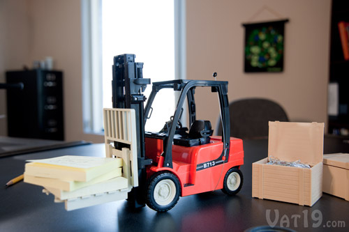 RC Mini Toy Forklift Set