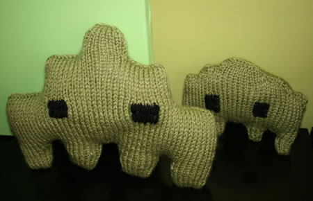 Knitted Space Invaders