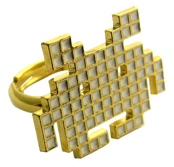 8-Bit Space Invaders Ring