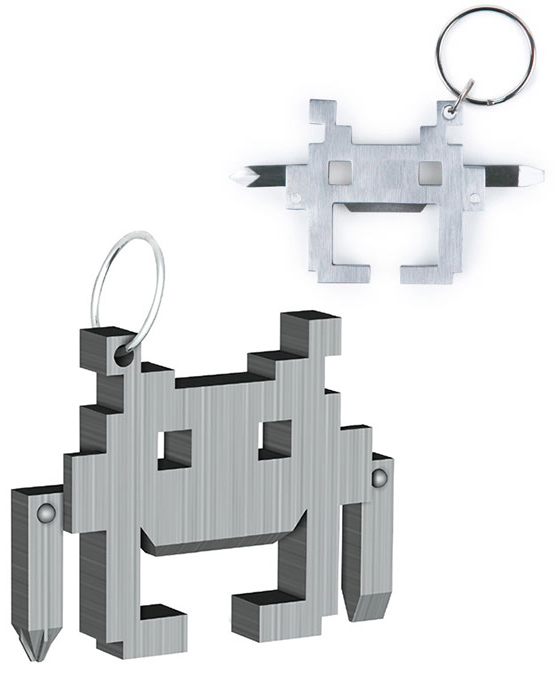 Space Invaders Multi-Tool Keychain