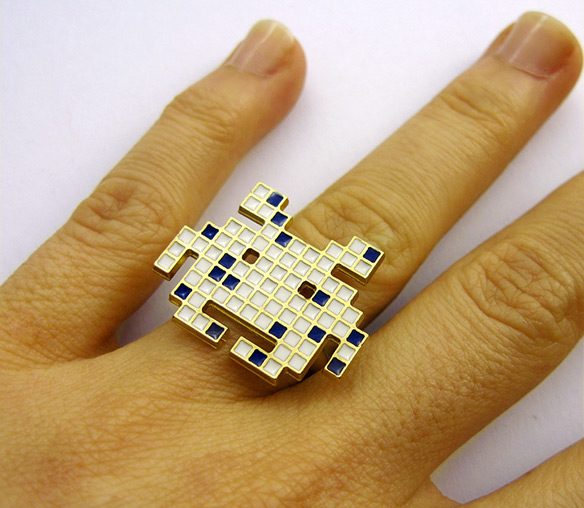 Space Invaders Pixel Ring