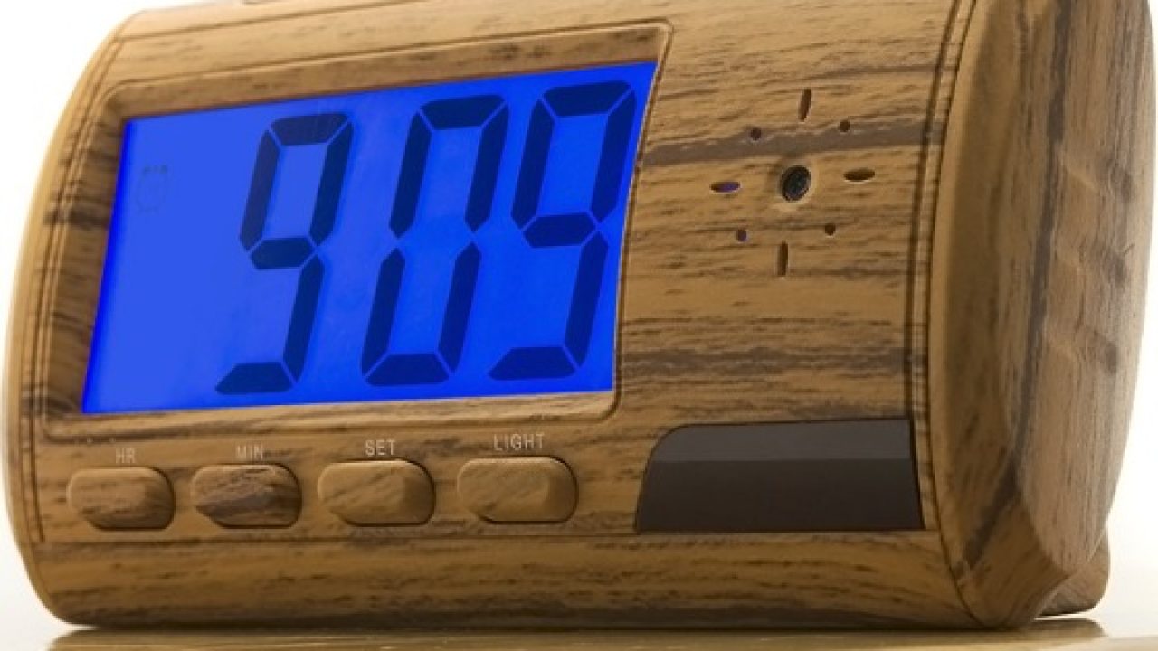 Spy Camera Alarm Clock with Motion Detector