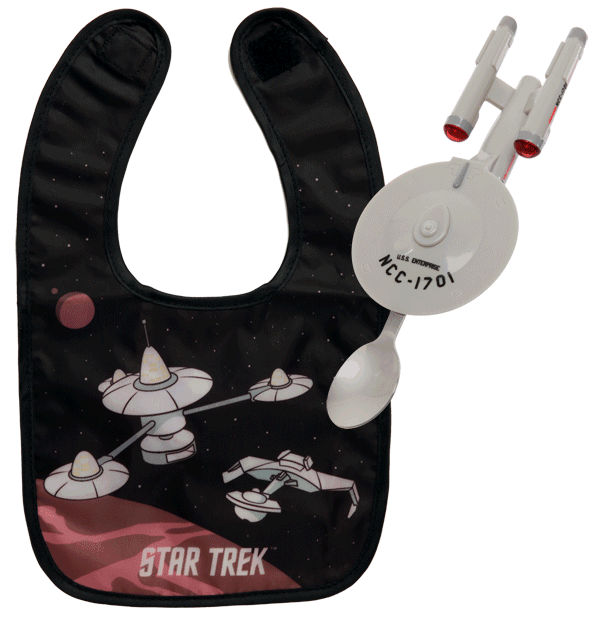 Star Trek Enterprise Light-Up Baby Spoon and Bib
