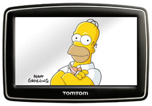 TomTom GPS Homer Simpson Voice