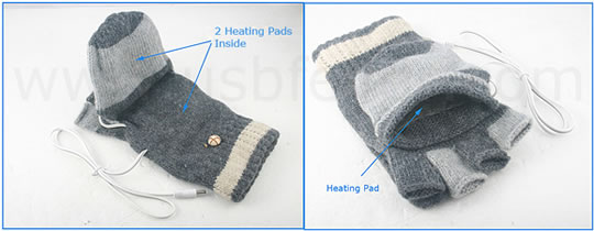 USB Gloves with Heater