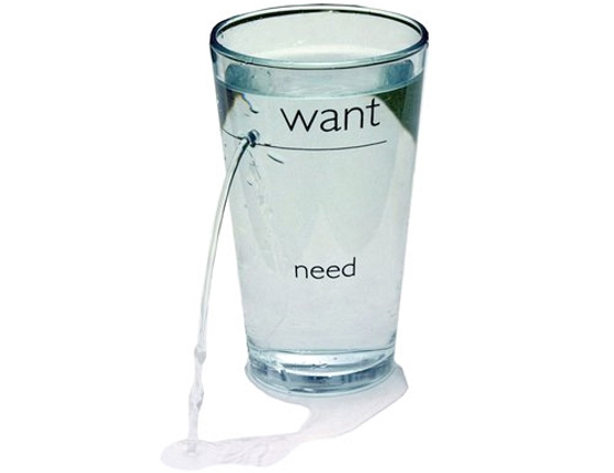 Want/Need Glass