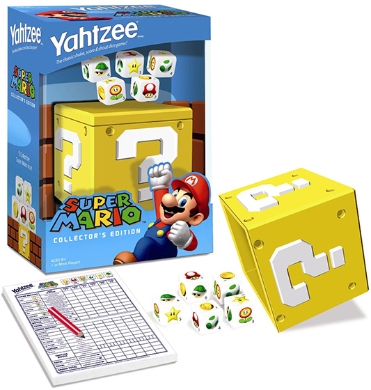 New!!! Super Mario Bros Collector's Edition Yahtzee Dice Game Factory Sealed!!