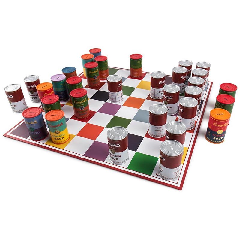 Andy Warhol Campbells Soup Chess Set