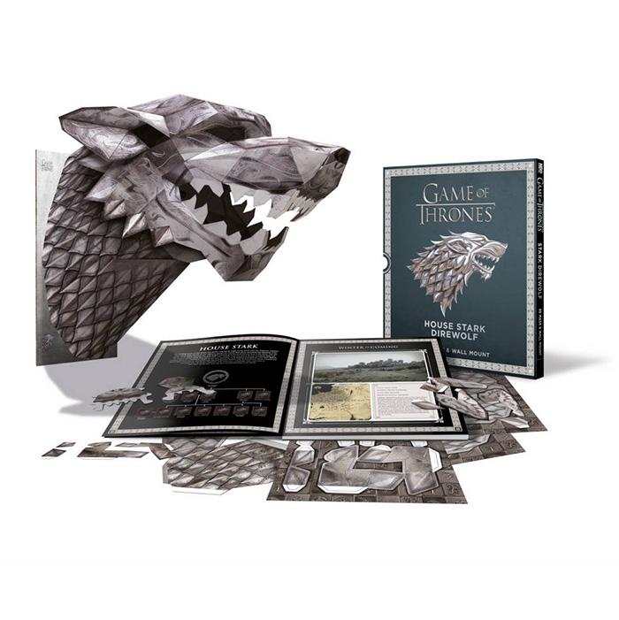 Game of Thrones House Stark Direwolf Paper Mask Book
