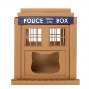 Doctor Who TARDIS Cardboard Cat House
